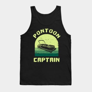 Pontoon Boat Captain Tank Top